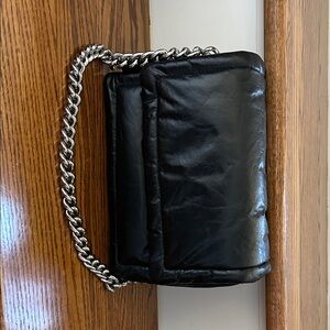 Marc Jacobs Black Pillow Bag with Silver shoulder chain